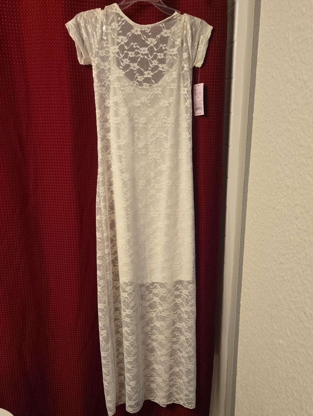 wild fable Ivory Lace Maxi Dress- XS- NWT